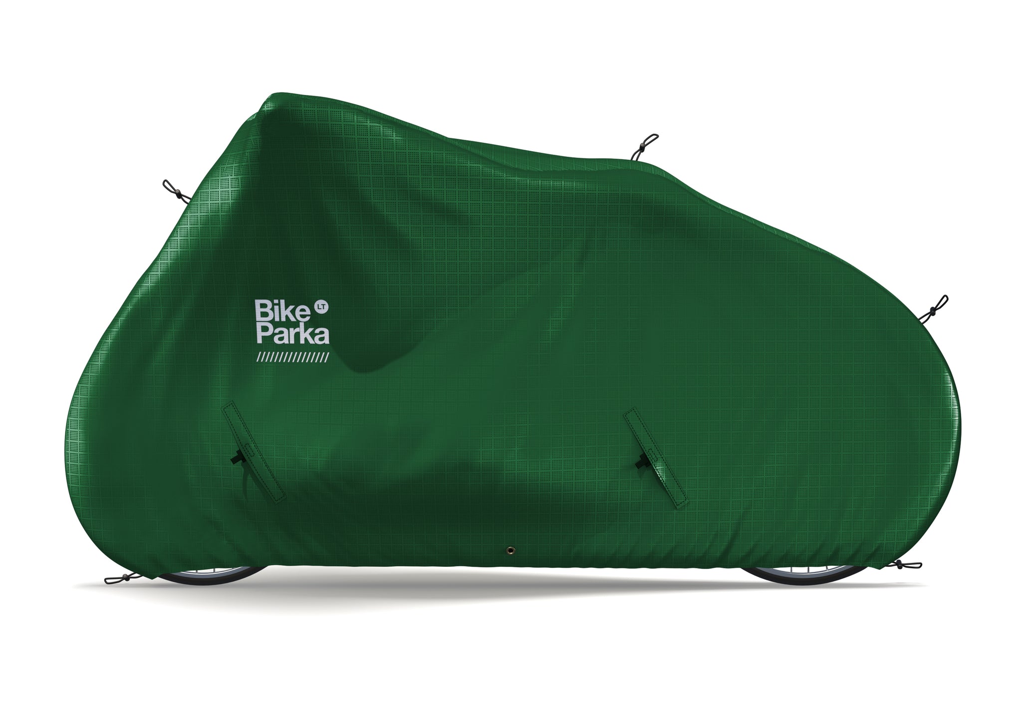 BikeParka Longtail bike cover in green – waterproof protection for longtail bikes